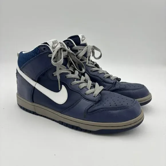 Nike Dunk High Midnight Navy White Gray Sneakers Men\'s 10 Yankees Nike Dunk Low New York Yankees – Puffer Reds main image 3